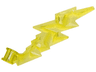 Wave Angular Single with Axle Hole End (Lightning Bolt)