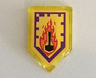 Tile, Modified 2 x 3 Pentagonal with Nexo Power Shield Pattern - Flame Wreck