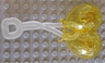 Duplo Utensil Balloons with Frosted Trans-Clear Flexible Rubber Handle