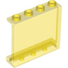 Panel 1 x 4 x 3 with Side Supports - Hollow Studs