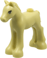 Horse, Mini Doll Style, Baby Foal with White Eyes and Black Triple Eyelashes Pattern