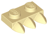 Plate, Modified 1 x 2 with 3 Teeth