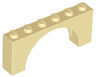 Arch 1 x 6 x 2 - Medium Thick Top without Reinforced Underside