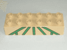 Duplo, Brick 2 x 6 with Green Girder Pattern