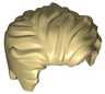Minifigure, Hair Swept Left Tousled with Slight Widow's Peak and Short Sideburns