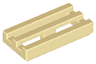 Tile, Modified 1 x 2 Grille with Bottom Groove