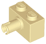 Brick, Modified 1 x 2 with Pin