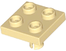 Plate, Modified 2 x 2 with Pin on Bottom