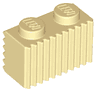 Brick, Modified 1 x 2 with Grille / Fluted Profile