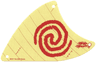 Cloth Sail Triangular with Red Spiral Swirl Pattern, 3 Holes, Large (Moana)