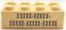 Brick 2 x 4 with Minecraft Variable Code Pattern