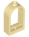 Window 1 x 2 x 2 2/3 with Rounded Top