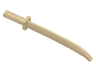 Minifigure, Weapon Sword, Shamshir / Katana (Square Guard) with Uncapped Pommel and Hole in Hilt