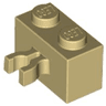 Brick, Modified 1 x 2 with Split U Clip Thick (Vertical Grip)