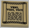 Tile 2 x 2 with 'VENI, VIDI, VICI' on Scroll Pattern