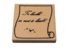 Tile 2 x 2 with 'To build... or not to build' on Scroll Pattern