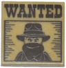 Tile 2 x 2 with 'WANTED' Western Bandit Poster Pattern