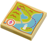 Tile 2 x 2 with Map Heartlake City Bay Pattern