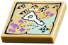 Tile 2 x 2 with Map and Elven Key Pattern