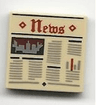 Tile 2 x 2 with Newspaper 'News' Pattern