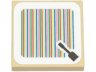 Tile 2 x 2 with Super Mario Scanner Code Kamek’s Broom / Broomstick Pattern (Sticker) - Sets 71391 / 71407 / 71440