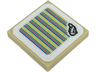 Tile 2 x 2 with Super Mario Scanner Code Airplane Pattern (Sticker) - Set 71425