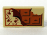Tile 1 x 2 with Chocolate Bar Pattern