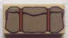 Tile 1 x 2 with Dark Gray Bedroll Pattern