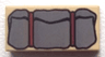 Tile 1 x 2 with Dark Bluish Gray Bedroll Pattern