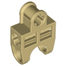 Technic, Axle Connector 2 x 3 with Ball Joint Socket - Open Sides, Angled Forks with Closed Axle Holes