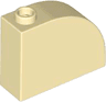 Slope, Curved 3 x 1 x 2 with Hollow Stud