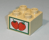 Duplo, Brick 2 x 2 with Strawberries Crate Label Pattern