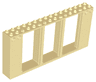 Door, Frame 2 x 16 x 6 with 3 Openings and 2 Studs on Either Side on Front