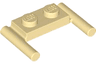 Plate, Modified 1 x 2 with Bar Handles - Flat Ends, Low Attachment