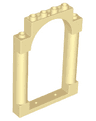 Door, Frame 1 x 6 x 7 Arched with Notches and Rounded Pillars