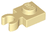 Plate, Modified 1 x 1 with Open O Clip Thick (Vertical Grip)
