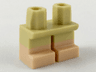 Legs Short with Molded Light Nougat Lower Legs / Boots  Pattern