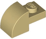 Slope, Curved 2 x 1 with Recessed Stud