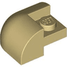 Slope, Curved 2 x 2 Corner Round with Recessed Stud