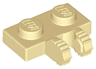 Hinge Plate 1 x 2 Locking with 2 Fingers on Side