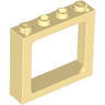 Window 1 x 4 x 3 Train - 2 Hollow Studs and 2 Solid Studs