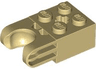 Technic, Brick Modified 2 x 2 with Ball Socket and Axle Hole - Straight Forks with Round Ends and Closed Sides