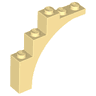 Arch 1 x 5 x 4 - Irregular Bow, Reinforced Underside