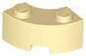 Brick, Round Corner 2 x 2 Macaroni with Stud Notch and Reinforced Underside