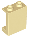 Panel 1 x 2 x 2 with Side Supports - Hollow Studs