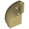 Brick, Round Corner 6 x 6 x 2