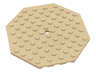 Plate, Modified 10 x 10 Octagonal with Hole
