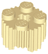 Brick, Round 2 x 2 with Axle Hole and Grille / Fluted Profile