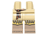 Hips and Legs with Molded Dark Tan Lower Legs / Boots and Printed Yellow Fringe, Skirt and Dark Orange Tied Belt Pattern