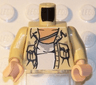 Torso Open Shirt with 2 Pockets, Undershirt and Stains Pattern / Tan Arms / Light Nougat Hands